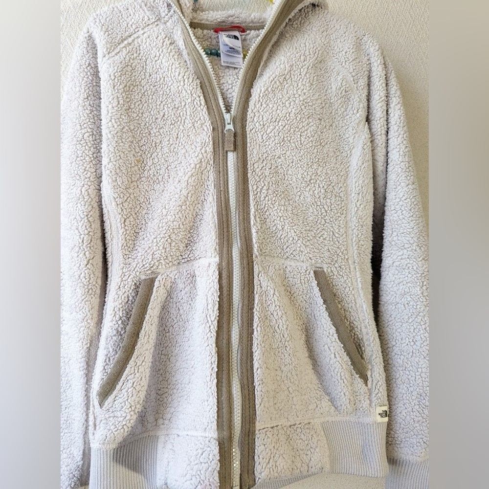 The North Face Cream Sherpa Hoodie